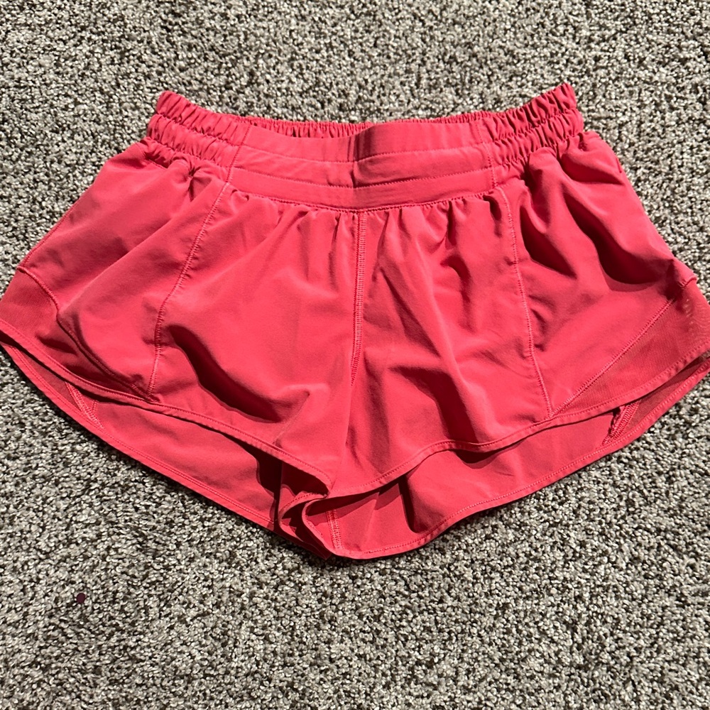 Lululemon Athletica Coral Athletic Shorts